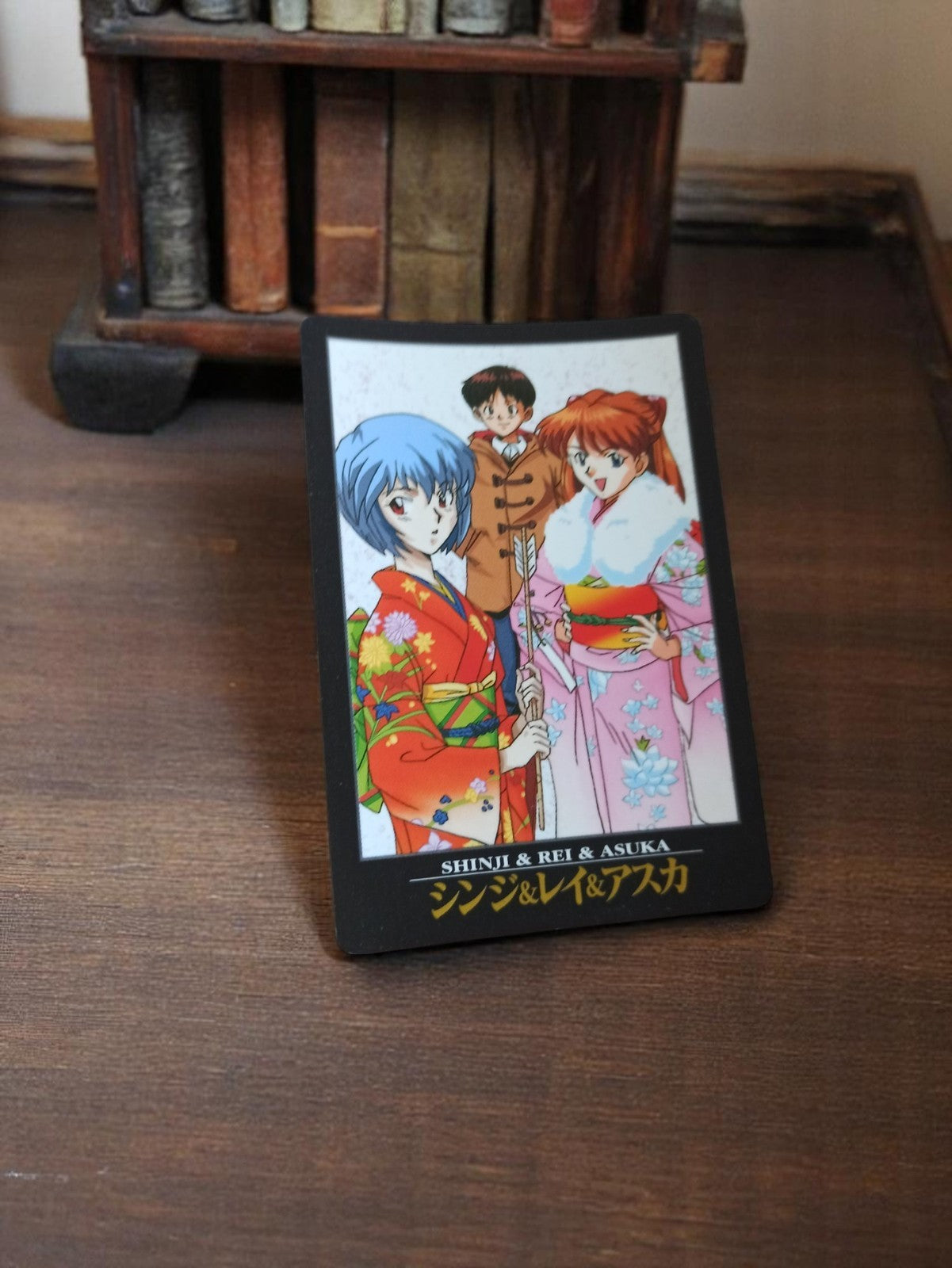 Carte Carddass Evangelion vintage rare Shinji Rei Asuka kimono manga