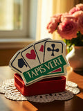 Pin's publicitaire Tapis Vert vintage, édition limitée, jeu de cartes