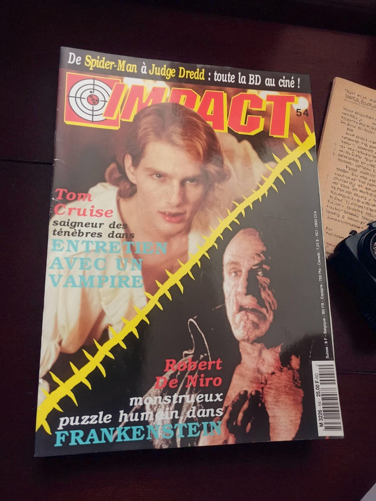Magazine cinéma Impact n°54 vintage Tom Cruise Robert De Niro rétro