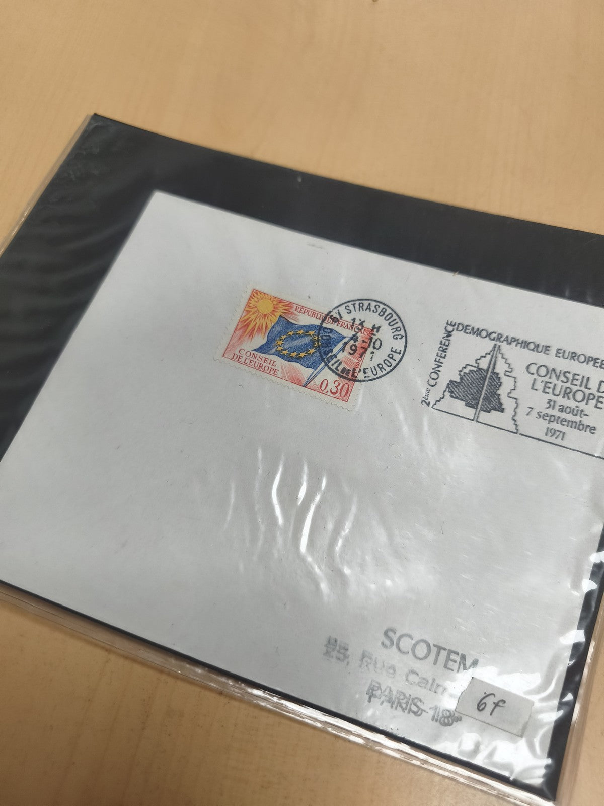 Enveloppe Premier Jour Conseil de l'Europe Strasbourg 1971 timbre France