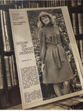 Patron couture vintage Modes de Paris robe demi-saison années 70 rétro ancien