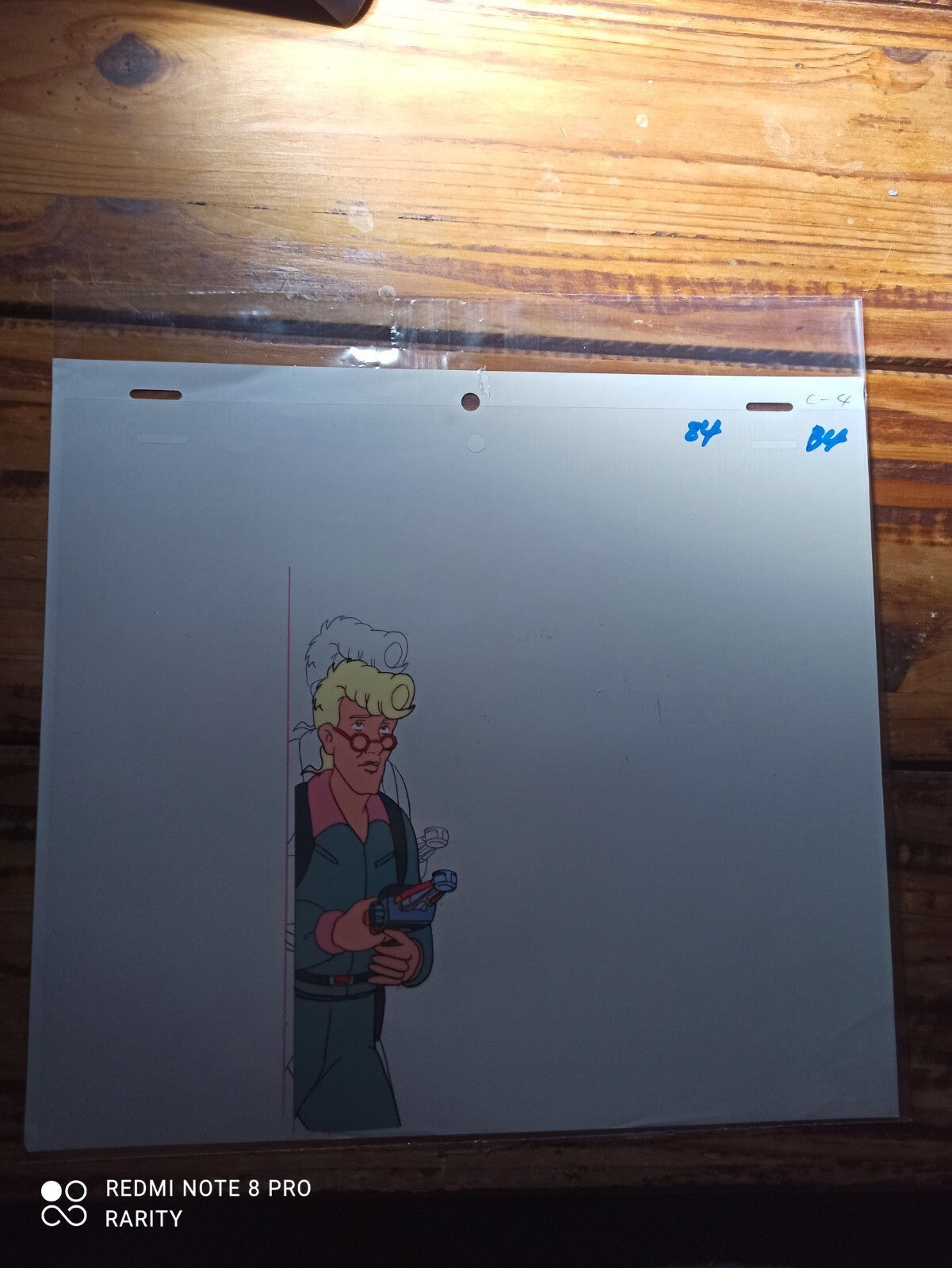 Celluloïd d’animation Ghostbusters vintage dessin animé Egon Spengler rare