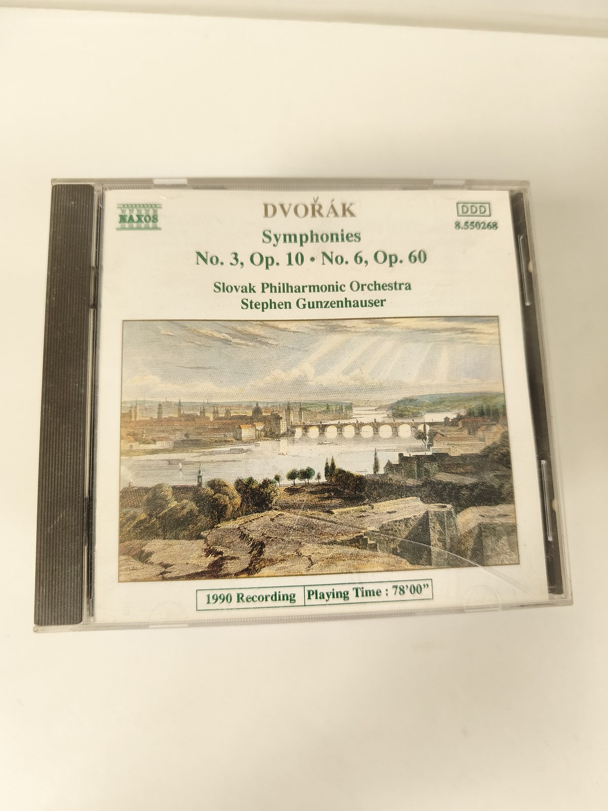 CD Dvo?ák Symphonies No.3 & No.6 Slovak Philharmonic Orchestra Naxos 1990