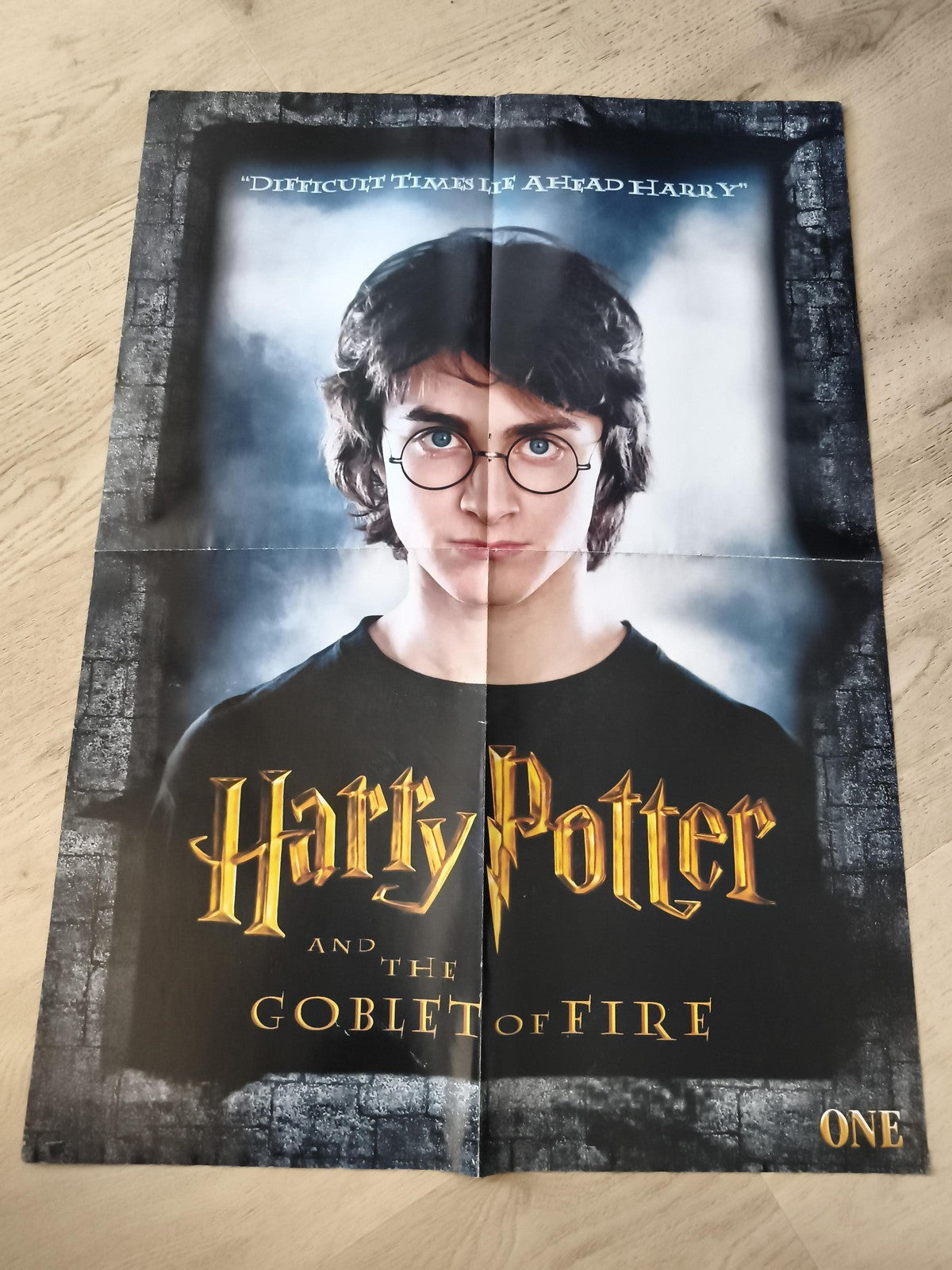 Poster Harry Potter Goblet of Fire film affiche murale pliée ONE