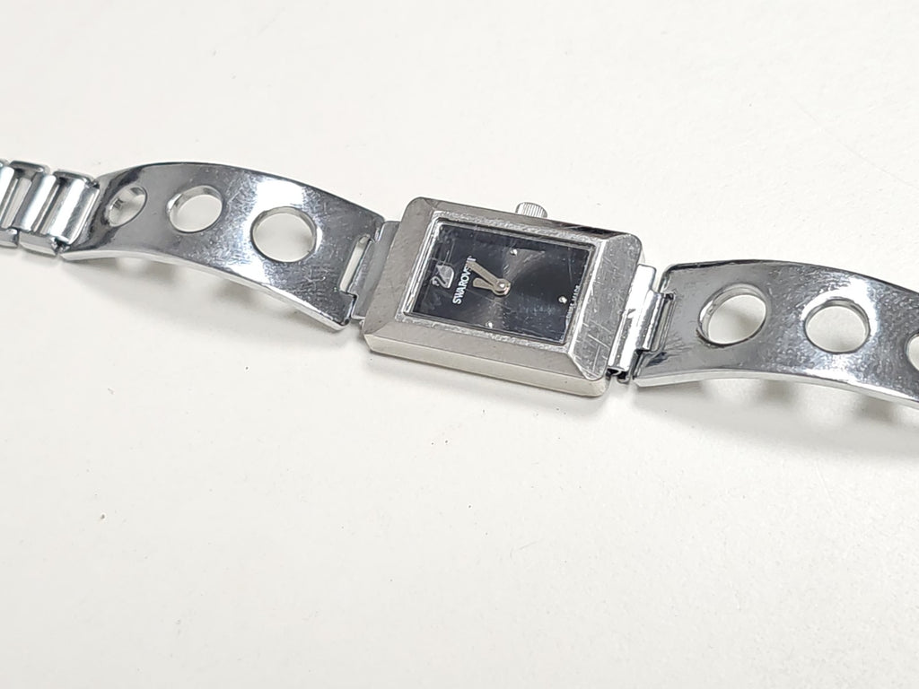 Montre Swarovski femme élégante, accessoire mode authentique, montre-bracelet oc