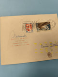 Ancienne enveloppe timbrée 1970 oblitérée, philatélie France, Pont d?Oléron