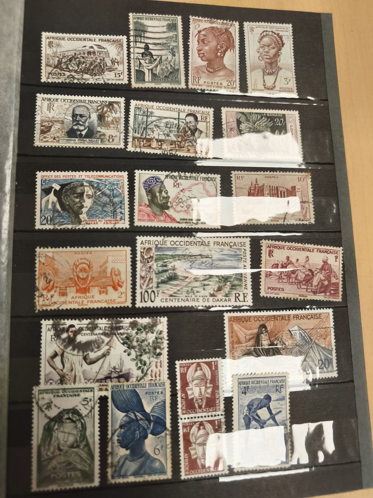 Lot timbres Afrique Occidentale Française oblitérés thématiques RF colonies