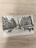 Ancienne carte postale Lyon Place et Rue de la République ND Phot noir et blanc