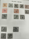 Timbres Ruanda-Urundi anciens oblitérés, lot philatélie Afrique belge