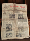 Journal ancien Le Provençal années 1950 vintage presse rétro France