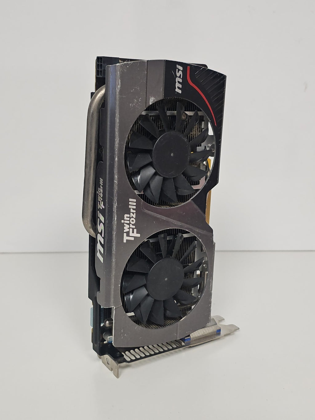 Carte graphique MSI Twin Fusion d'occasion non testée pour PC, vendue en l'état