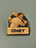 Pin's vintage ONET joueur de tennis émaillé ancien collection sport (Ref 16)