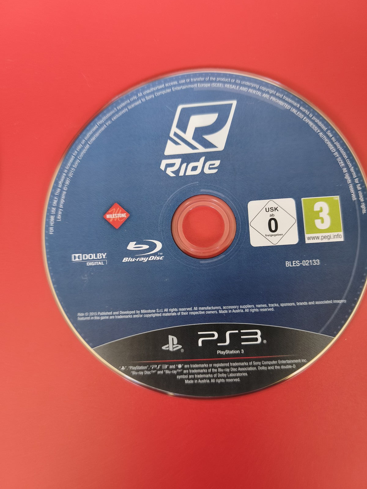 CD de jeu PS3 Ride pour PlayStation 3 - Disque seul, version originale Sony