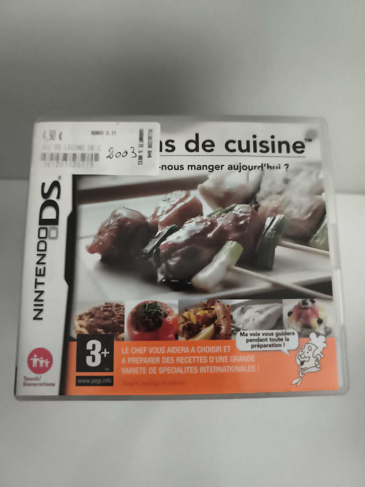 Jeu Nintendo DS Leçons de cuisine boîte française, Touch! Generations