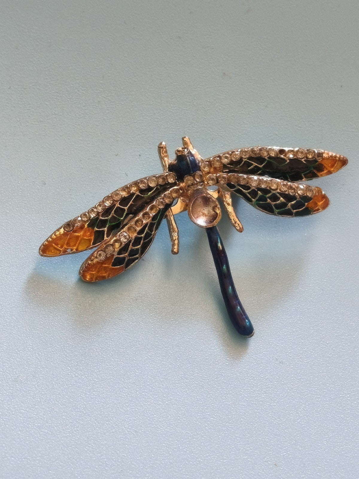 Fancy retro vintage old brooch, decorative jewelry for collectors