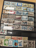 Lot de timbres poste d?Argentine multicolores ? divers motifs visibles ? d?occas