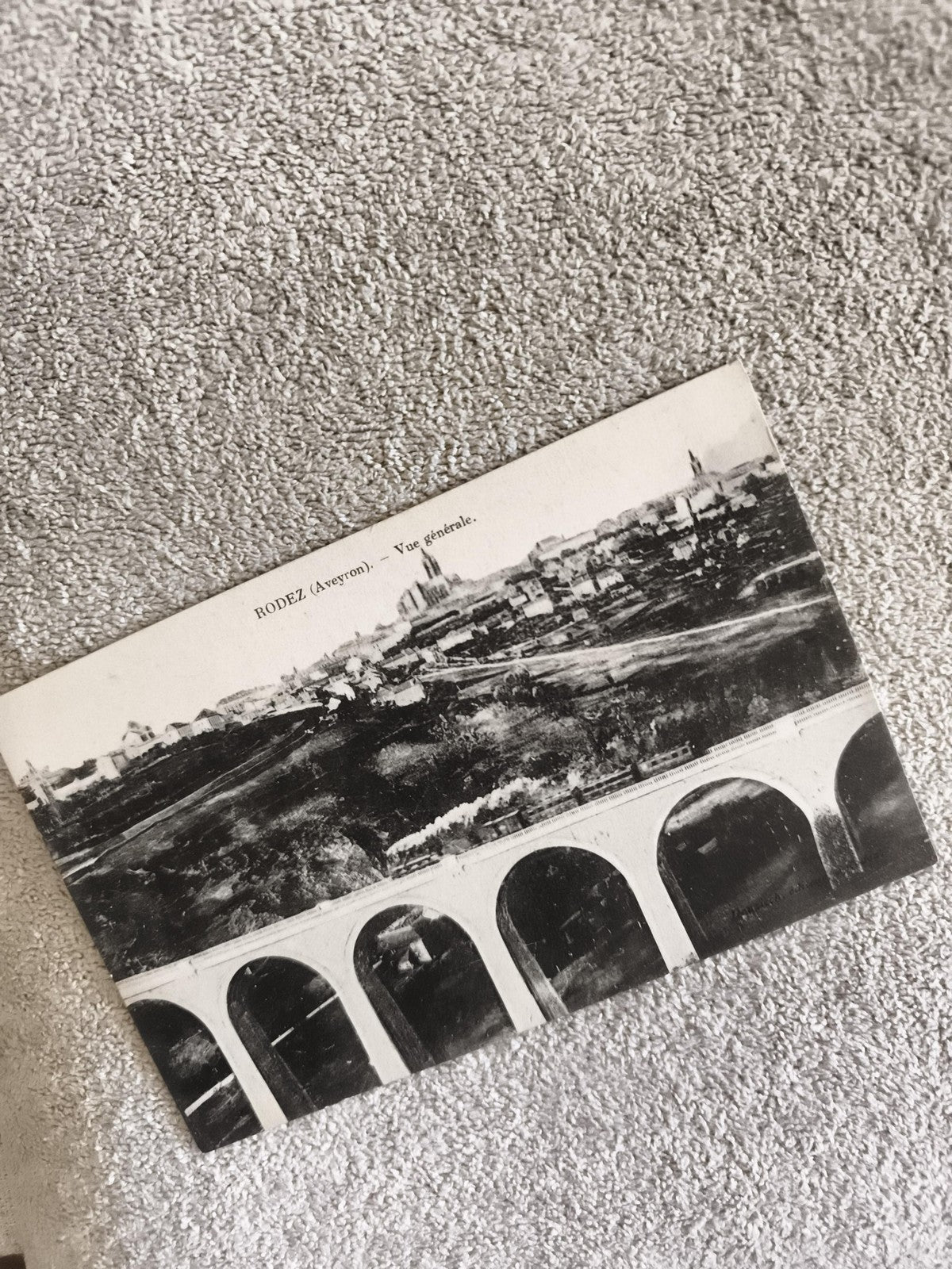 CPA Rodez Aveyron Vue générale pont viaduc photo ancienne