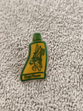 Pin's vintage Elgyfluor tube dentifrice jaune vert mascotte lapin (Ref 4)