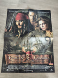 Poster décoratif Pirates des Caraïbes film Disney Jack Sparrow déco murale ciném