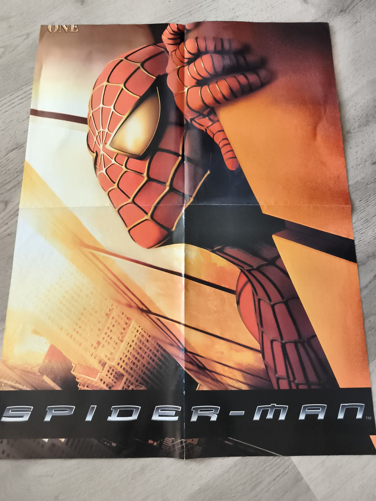 Poster Spider-Man film super-héros Marvel affiche décorative pliée