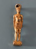 Petite sculpture vintage métal doré Égypte ancien objet déco collection