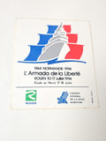Vintage grand autocollant publicitaire L?Armada de la Liberté ancien déco rare