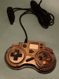 Manette filaire Programmable Générique SNES gris translucide rétro gaming