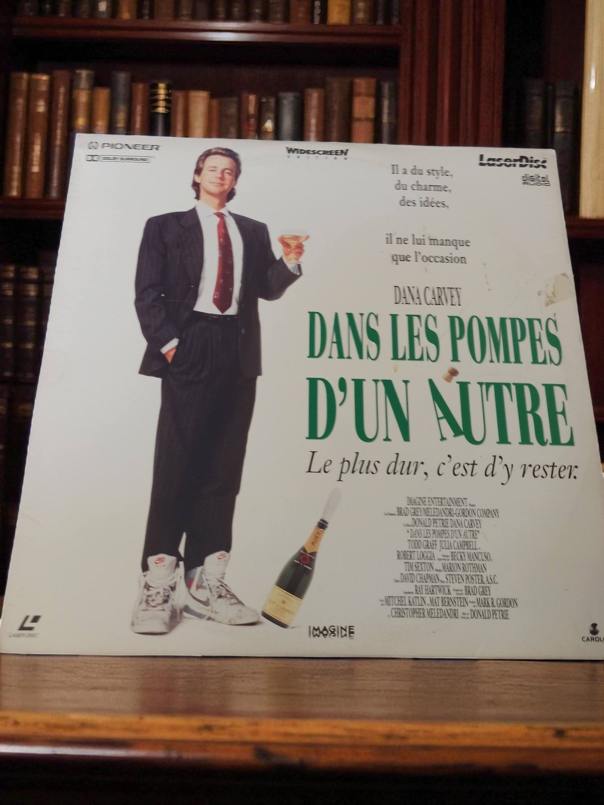Laserdisc vintage Dans les pompes d’un autre Dana Carvey film ancien rétro