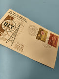 Ancienne enveloppe FDC Vietnam 1965 Centenaire UIT timbres oblitérés Saigon