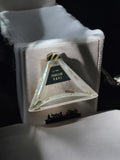 Flacon factice parfum ancien pyramide Parfum Rare déco vintage grand format