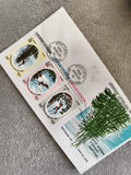 Lettre 1er jour Nouvelle-Hébrides 1969 Saut du Gaul timbres RF Pentecôte