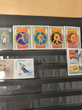Lot de timbres sportifs thématiques Jeux Olympiques divers pays couleurs vives