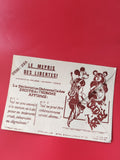 Enveloppe philatélie message Droits de l?Homme illustration rouge et blanc