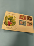 Ancienne enveloppe FDC Vietnam 1967 timbres fruits, premier jour Saigon