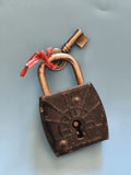 Cadenas vintage FTH ancien, serrure rétro de collection marque Ancienne rare