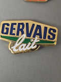 Pin's ancien Gervais vintage rétro collection badge publicitaire France rare