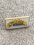 Pin's vintage LA PERLE DU VERDON bateau souvenir émaillé rectangulaire (Ref 3)