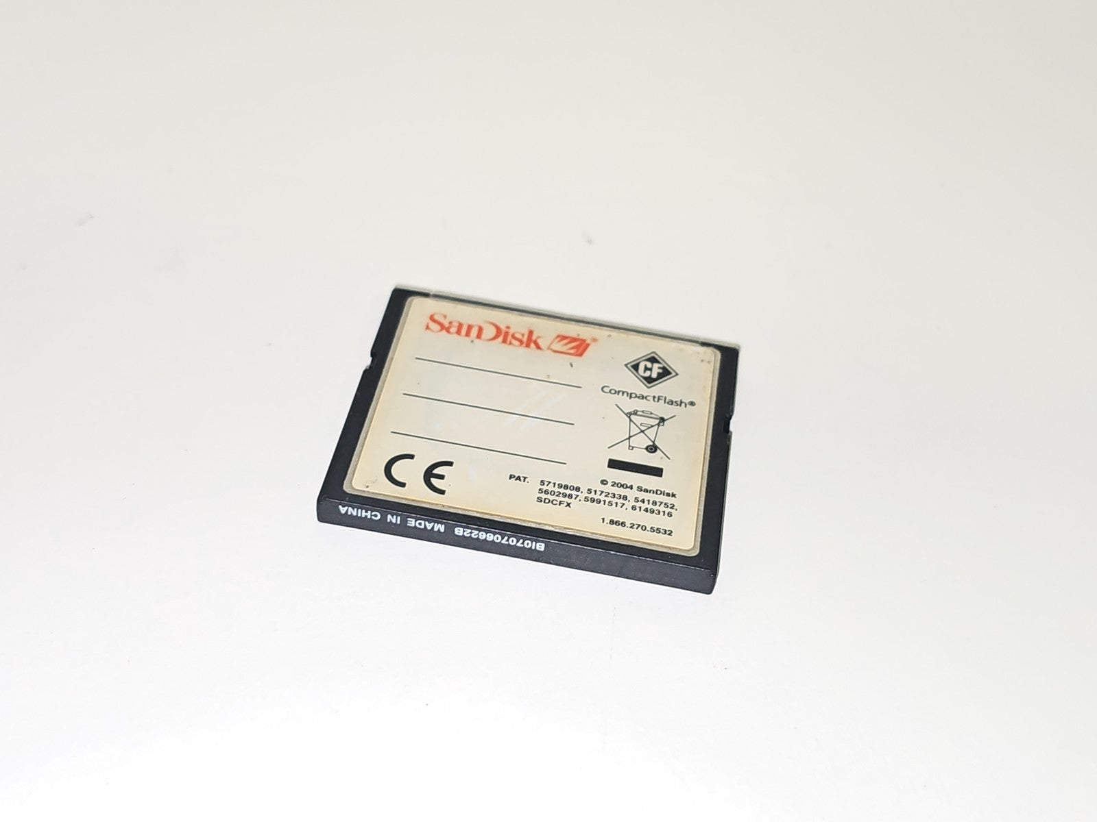 Carte mémoire SanDisk Extreme IV 8 Go CompactFlash pour appareil photo numérique