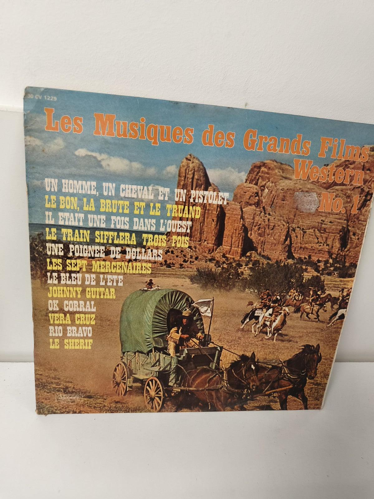 Vintage vinyle 33 tours musiques de films western rétro ancien collection