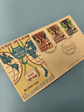 Ancienne enveloppe FDC Vietnam 1966 timbres colorés premier jour collection