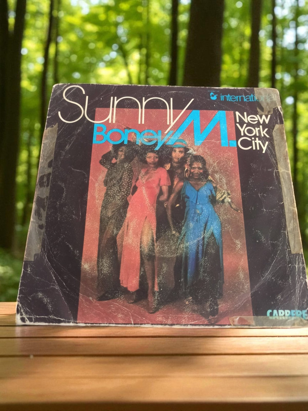 Vinyle 45 tours Boney M Sunny New York City vintage ancien disco Carrere