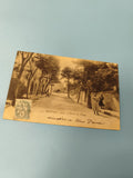 Carte postale ancienne Barbençane Entrée du Village CPA timbre 5c vintage