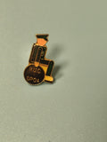 Vintage pin's RUC DPOA émaillé, forme personnage, collection badge ancien