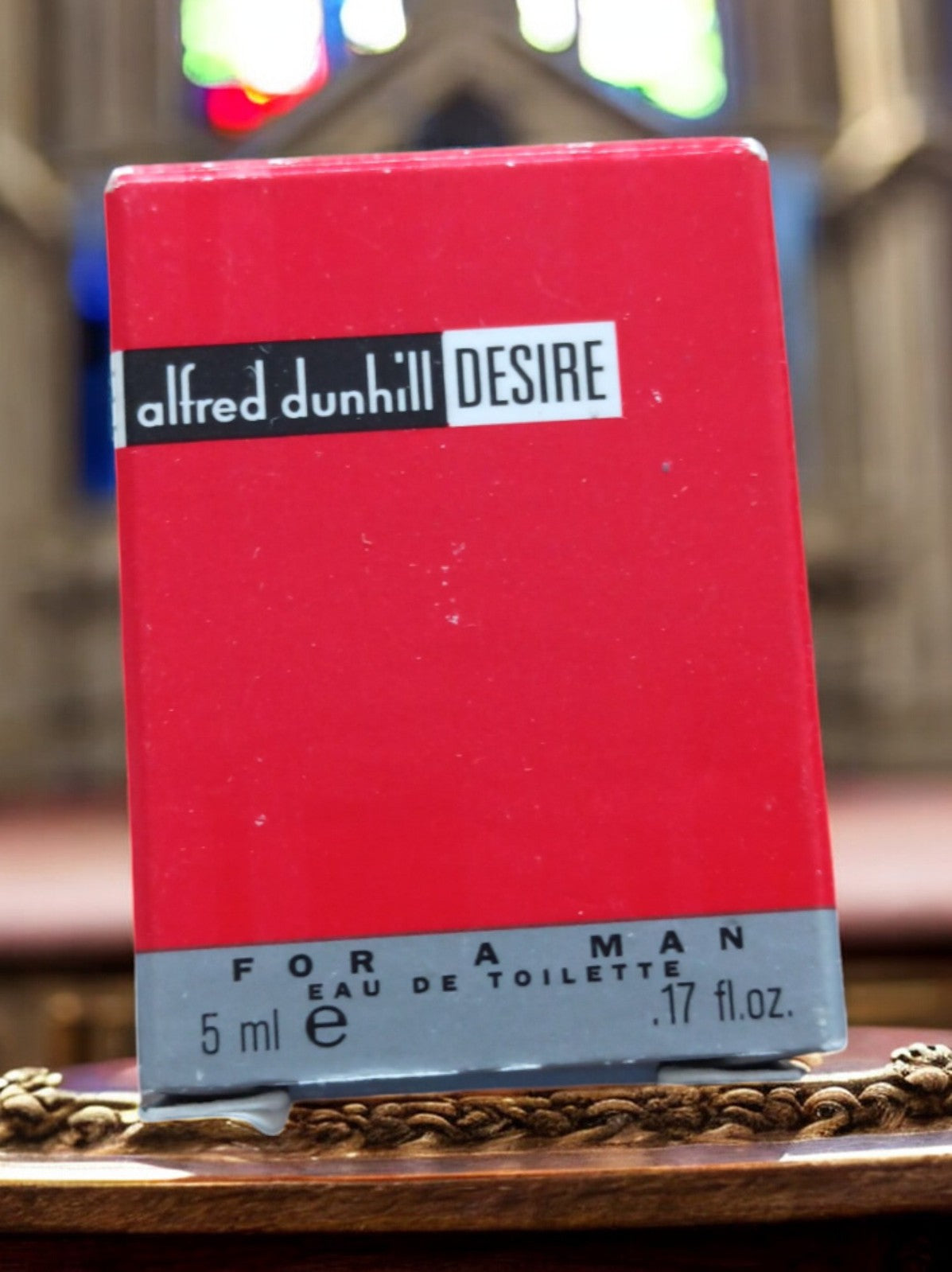 Miniature parfum Alfred Dunhill Desire vintage avec boîte 5 ml eau de toilette