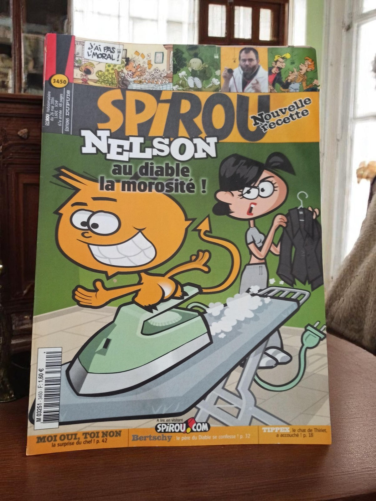 Magazine Spirou n°3450 Nelson rétro BD humour vintage collector