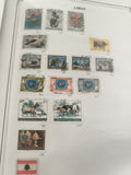 Timbres Liban oblitérés, animaux, fleurs, paysages, lot philatélie