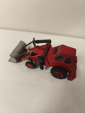 Dinky Toys chargeuse vintage rouge, miniature ancienne, collection jouet métal