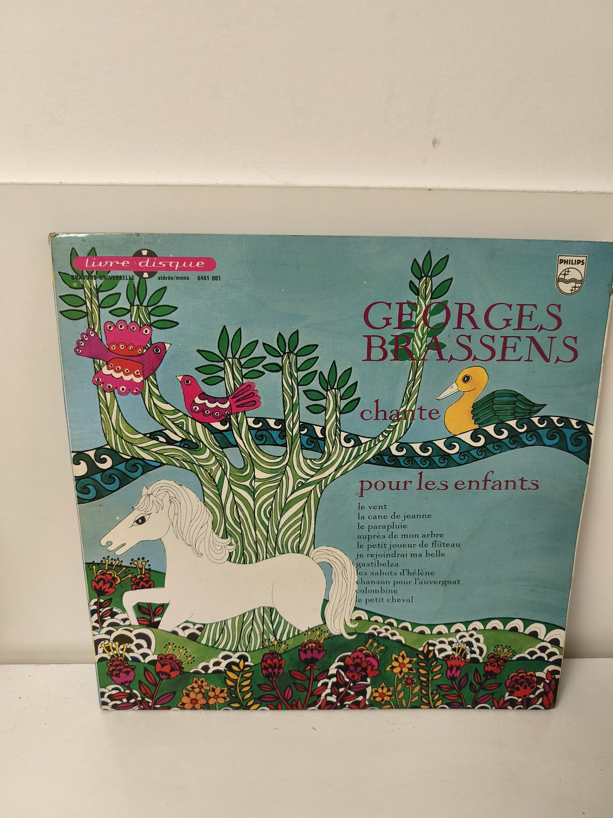 Vintage vinyle 33T ancien Georges Brassens chansons enfants rétro collection