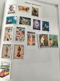 Timbres Somalie République Gandhi militaires train chevaliers x15 philatélie