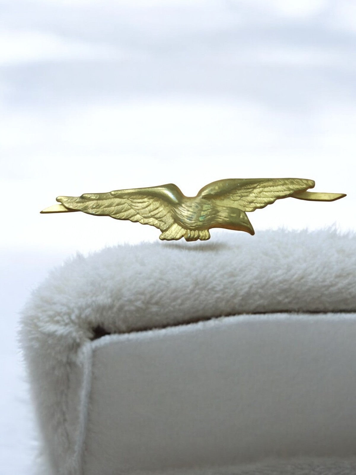 Insigne ancien Armée de l?Air aigle doré vintage badge aviateur rétro